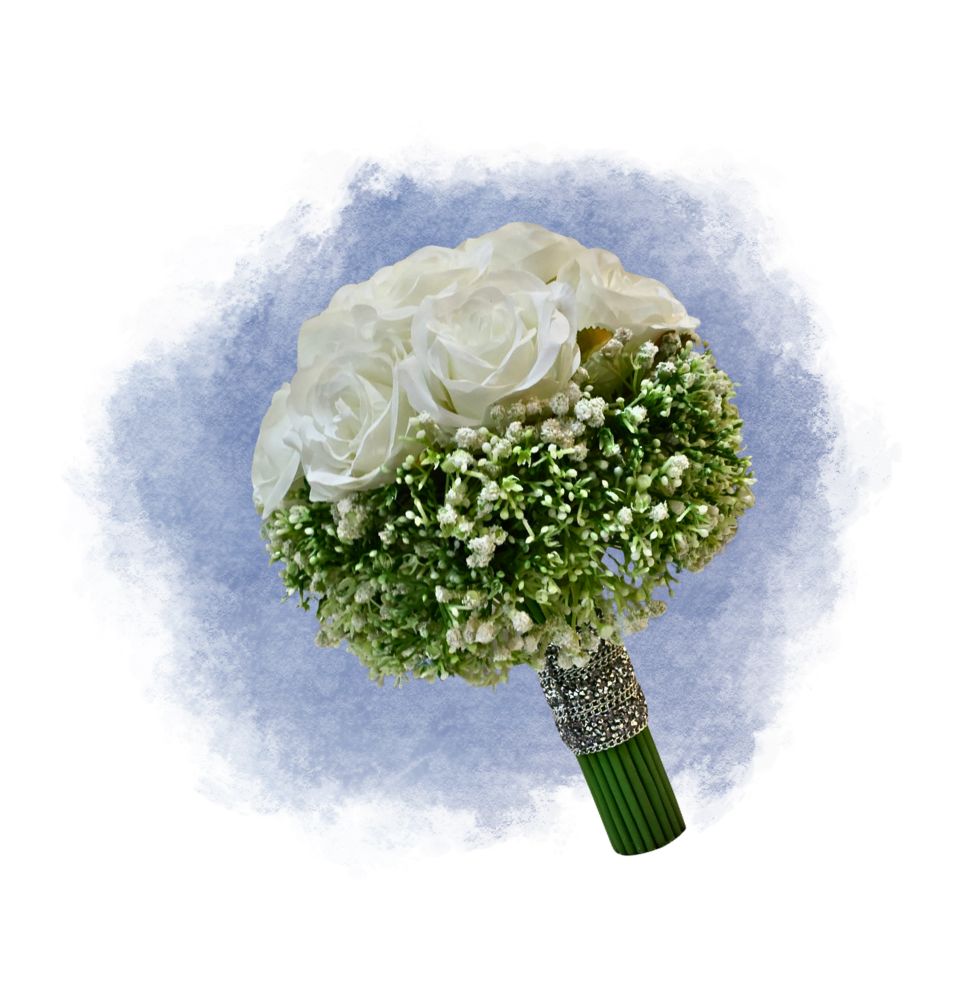 Eizu Bridal White Velvet